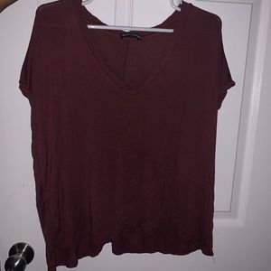 Brandy Melville Burgundy t shirt